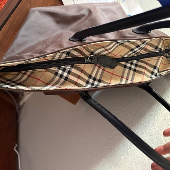 Burberry tote bag nova check blue label nylon - Picture 5 of 11